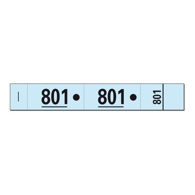 3130630966029-Exacompta - 20 Carnets de 50 tickets de vestiaire 3 volets - 30 x 200 mm - numéroté - bleu-Gros plan-2