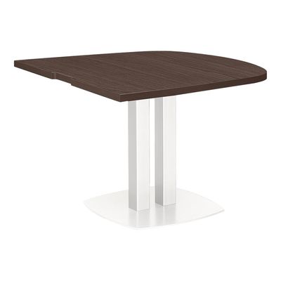 3483600647511-Table de réunion demi-ovale XENON - 102 cm - Chêne royal-Angle gauche-0