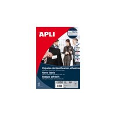 8410782122524-Apli Agipa - 540 badges adhésifs sur textile - 63.5 x 29.6 mm-Avant-0