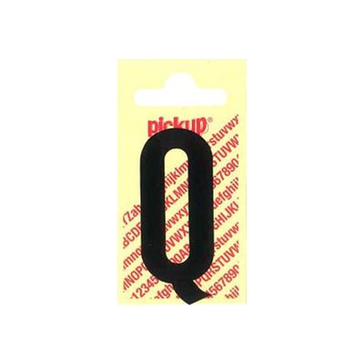 2012349362242-Pickup - Étiquette autocollante - 90 mm - Lettre Q - noir mat-Avant-0