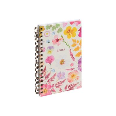 3660942078269-Agenda de poche Chemin des marettes - 1 semaine sur 2 pages - 9 x 16 cm - blanc - Exacompta-Angle gauche-0