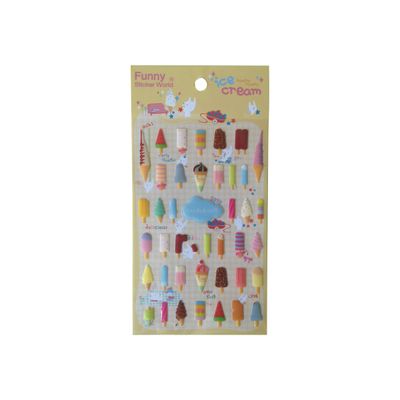 3108726098671-Oberthur Funny Sticker World - Stickers - bâton de glace -Avant-0