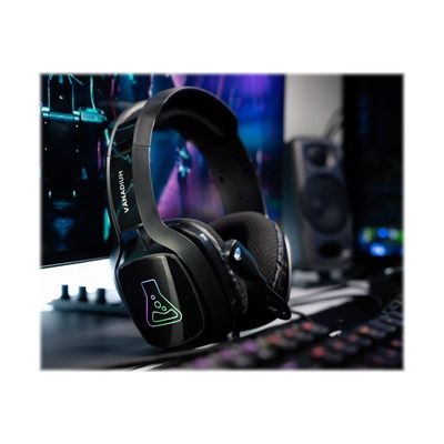3760162064599-The G-Lab KORP VANADIUM - casque gaming filaire avec micro - noir-Angle gauche-5