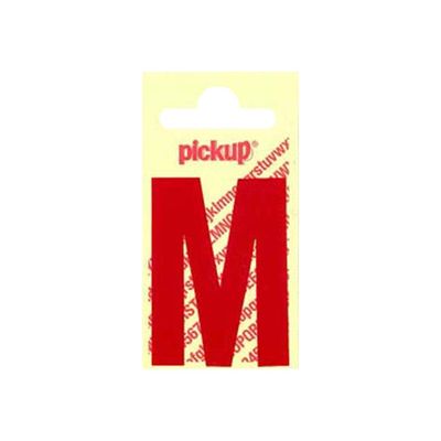 8711234243126-Pickup - Étiquette autocollante - 150 mm - Lettre M - rouge brillant-Avant-0