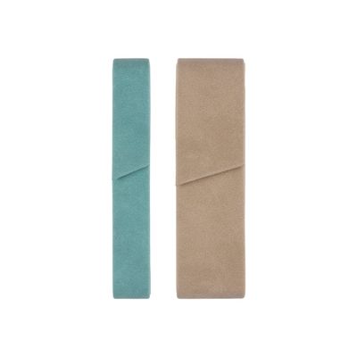 3664447155593-Oberthur Nomade - Etui simple pour stylo - bleu céladon-Avant-0