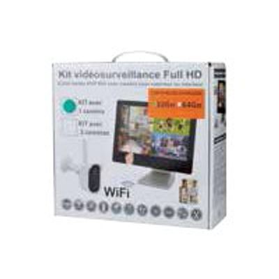 3700224763473-MCL  Kit de vidéosurveillance Wifi -  écran tactile, NVR intégré, caméra + carte Micro -Angle droit-2