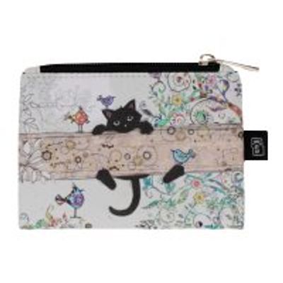3700572762661-Kiub Bug Art - Porte monnaie plat - chaton sur branche-Avant-0