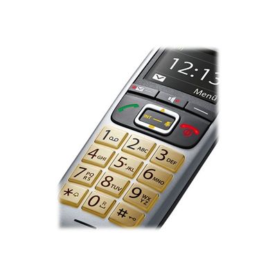 4250366848648-Gigaset E560 - téléphone sans fil - argent-Gros plan-5