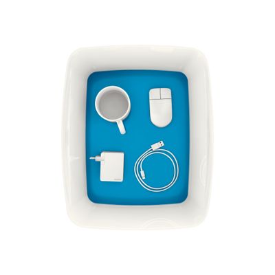 4002432116485-Leitz MyBox - Boîte de rangement format moyen - blanc/bleu-Haut-4