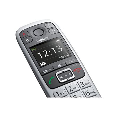 4250366848662-Gigaset E560A - téléphone sans fil - avec répondeur - argent-Gros plan-6