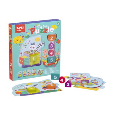 8410782172024-Apli Kids - My First Puzzle & Blocs de bois-Angle gauche-1