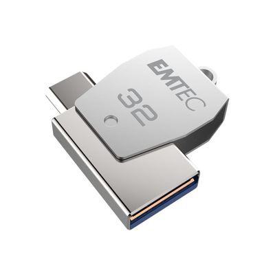 3126170158178-Emtec Mobile & Go T250B micro-USB - clé USB 32 Go - USB 2.0-Angle droit-0