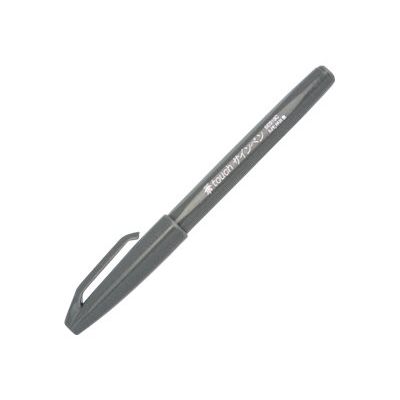 4902506287120-Pentel - Feutre pinceau à pointe souple - gris-Angle gauche-1