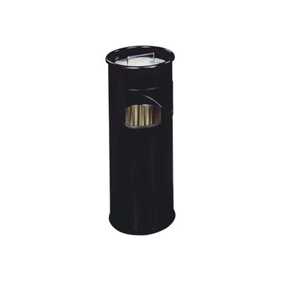 29262694-Durable - Corbeille à papier 17L + cendrier sable - noir-Avant-0