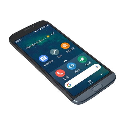 7322460078355-DORO 8050 Plus - Smartphone - 4G - 16 Go - gris-Angle gauche-3