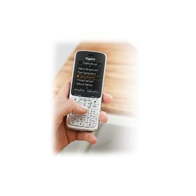 4250366844817-Gigaset SL450 - téléphone sans fil - avec écran couleur - noir-Angle droit-6