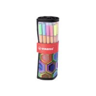 4006381566988-STABILO Pen 88 Arty - Rollerset de 25 Feutres - couleurs assorties-Avant-0