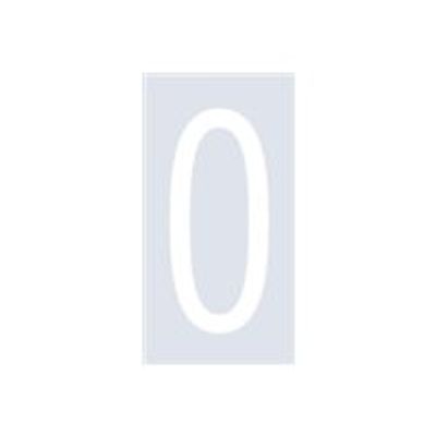 8711234017208-Pickup Home 3D Oslo - Étiquette autocollante 90 mm - Chiffre 0 - blanc-Avant-0