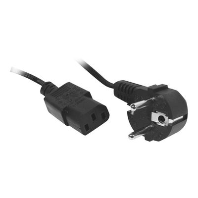 3700892004595-Câble d'alimentation secteur pour pc, imprimante, écran - reconditionné grade A - 1.8 m-Angle gauche-0