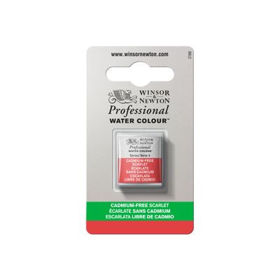 0884955069431-Winsor & Newton Professional Water Colour - peinture - aquarelle - écarlate sans cadmium - demi-p-Avant-0