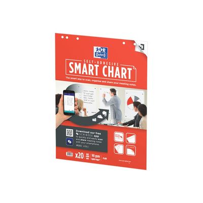 4006140028474-Oxford SmartChart - Recharge pour paperboard - 20 feuilles repositionnables Scribzee-Angle droit-2
