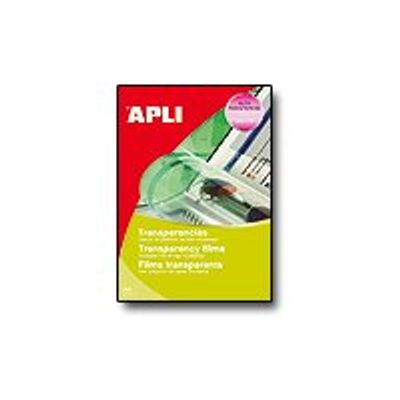 8410782012160-Apli Paper - Films transparents avec bande supérieure pour rétroprojecteur - A4 - 20 feuilles - -Avant-0