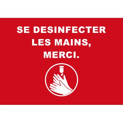 0404000019961-Novus Dahle - Tapis de distanciation sociale - désinfection mains-  85x120 - rouge--0