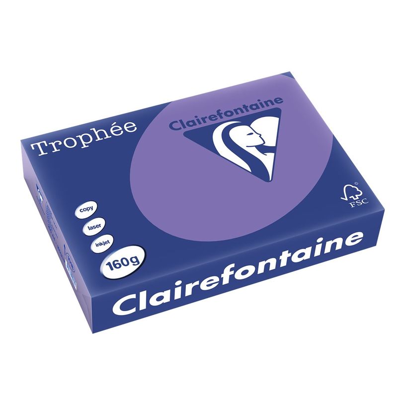 3329680101805-Clairefontaine Trophée - Papier couleur - A4 (210 x 297 mm) - 160 g/m² - Ramette de 250 feuil-P_1018_1-0