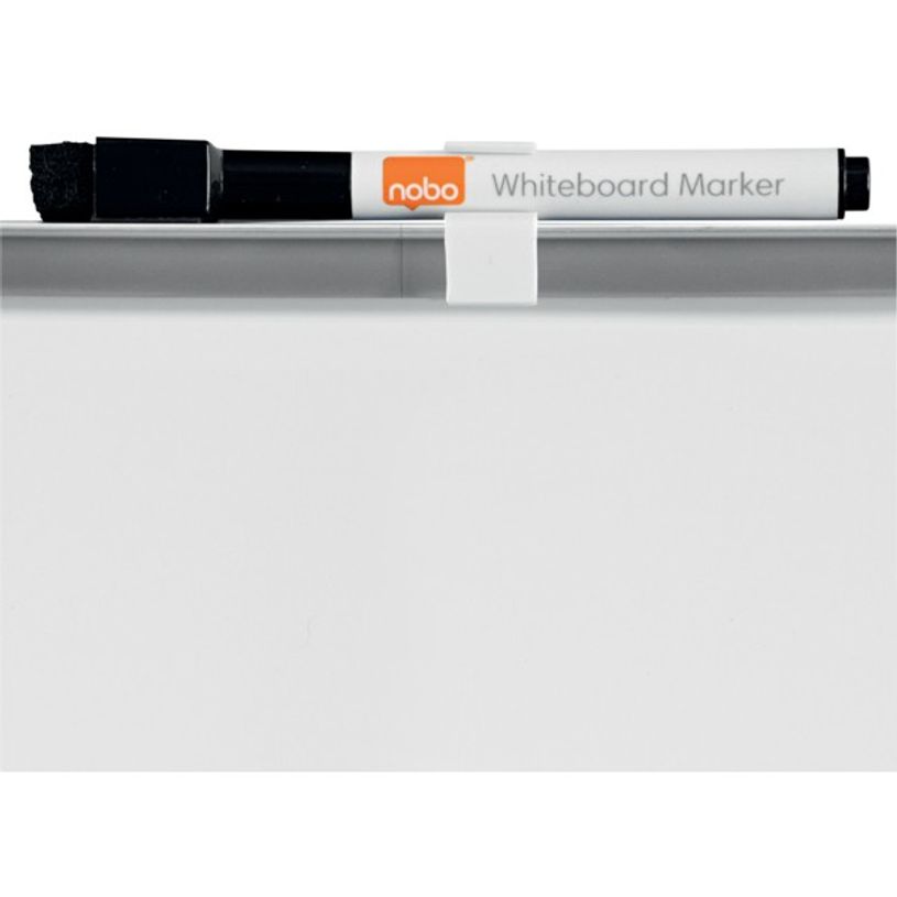 0400000080031-Nobo - Tableau blanc Slimline en acier laqué - 22 x 28 cm - magnétique - cadre blanc-P_8003_5-4
