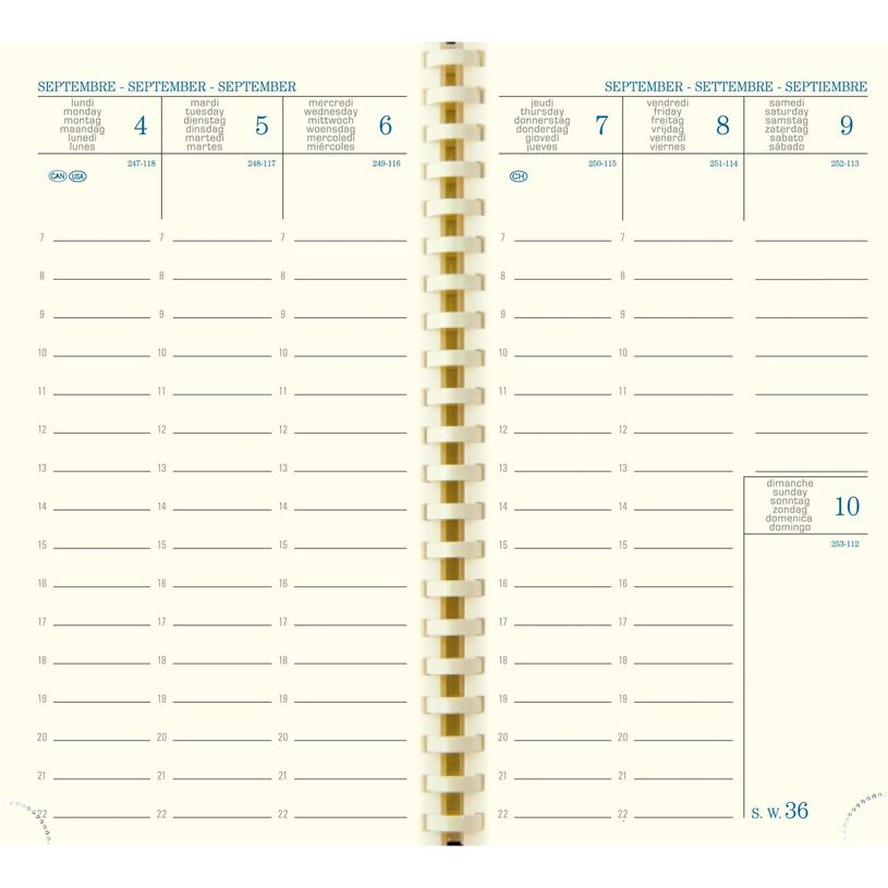 3660942000260-Agenda de poche Nil - 1 semaine sur 2 pages - 16 mois - 9 x 16 cm - disponible dans différent-P_16427_4-3