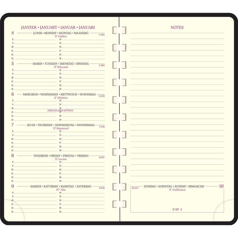 3660942001960-Agenda de poche spiralé Cassandra Espace 16S - 1 semaine sur 2 pages - 9 x 16 cm - disponible dans différ-P_16522_4-3