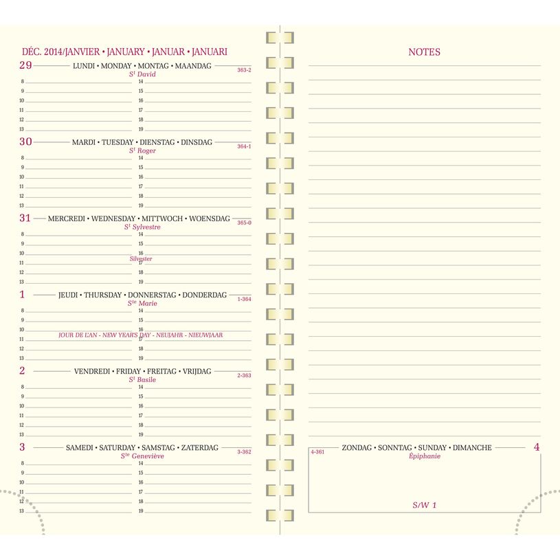 3660942001960-Agenda de poche spiralé Cassandra Espace 16S - 1 semaine sur 2 pages - 9 x 16 cm - disponible dans différ-P_16522_5-4
