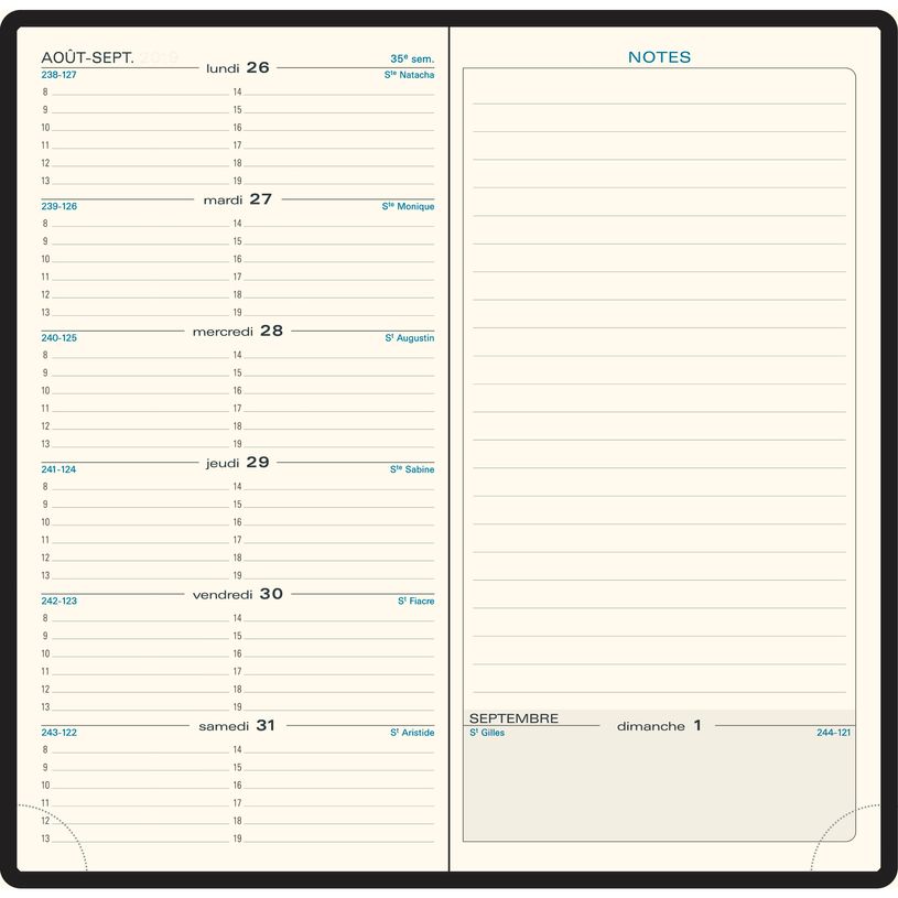 3660942002103-Agenda de poche Barbara Espace 17 - 1 semaine sur 2 pages - 9 x 17,5 cm - disponible dans différ-P_17442_4-3