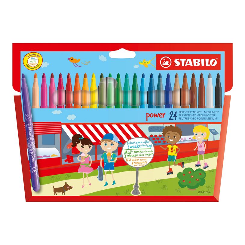 3168070280245-STABILO power - Feutre - couleurs assorties - 2 mm - large (pack de 24)-P_28024_2-1