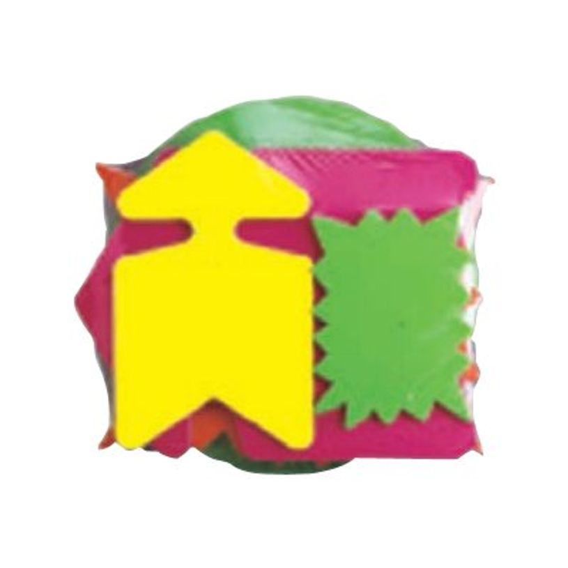 3270240600132-Apli Agipa - 50 Cartons fluos découpés - diamètre 19 cm - jaune, vert, orange, rose-P_60013_1-0