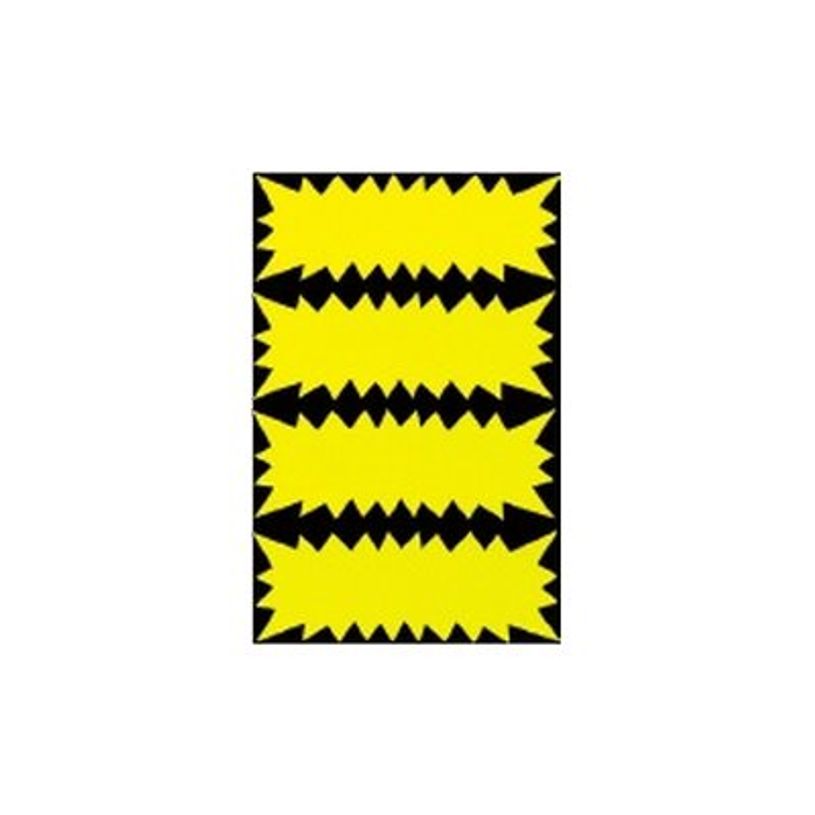 3270240663182-Apli Agipa - 400 cartons flash fluo - jaune - 3,5 x 9 cm-P_66318_1-0