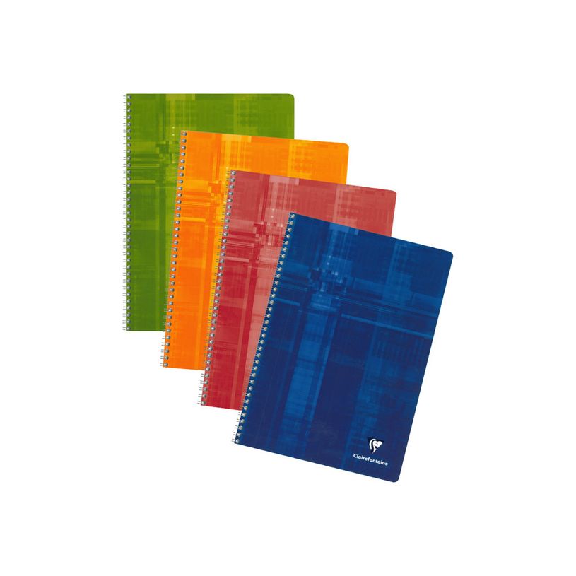 3329680681413-Clairefontaine - Cahier à spirale A4 (21x29,7 cm) - 100 pages - grands carreaux (Seyes) - disponible -P_68141_1-0