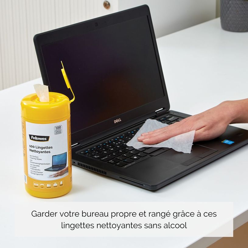 0043859587025-Fellowes - boîte de 100 lingettes nettoyantes multi-surfaces-P_99715_5-3