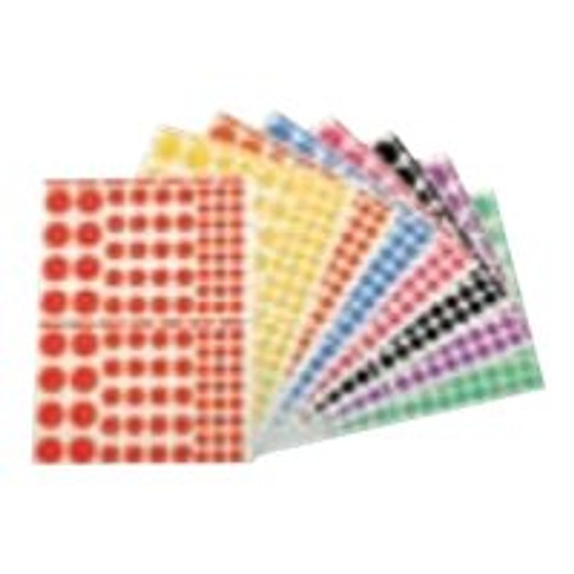 3270241192193-Apli - 10 feuilles gommettes rondes - coloris assortis-P_119219_1-0