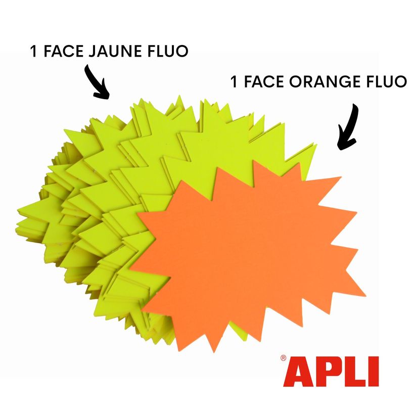 3270240139250-Apli Agipa - 25 éclatés fluo non effaçables - 16 x 24 cm--2