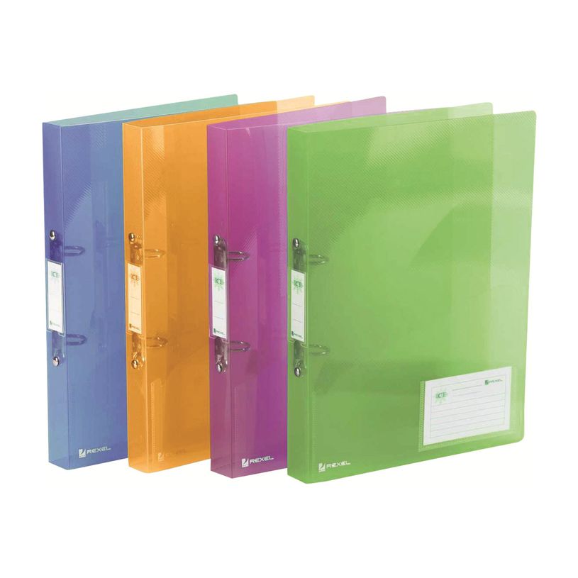 5028252255967-Rexel ICE - Classeur à anneaux - pour A4 (210 x 297 mm) - capacité : 200 feuilles - bleu, orange, -P_300015602_1-0
