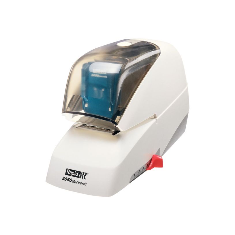 7313469932120-Rapid 5050e - agrafeuse électrique - 50 feuilles - plastique, métal - blanc et noir-P_300015905_4-0