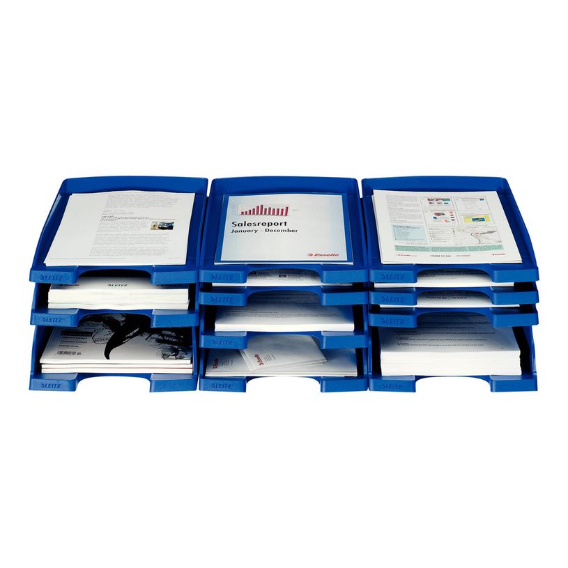 4002432374847-Leitz Plus Slim - corbeille à courrier - pour A4 - bleu-P_300016547_4-2