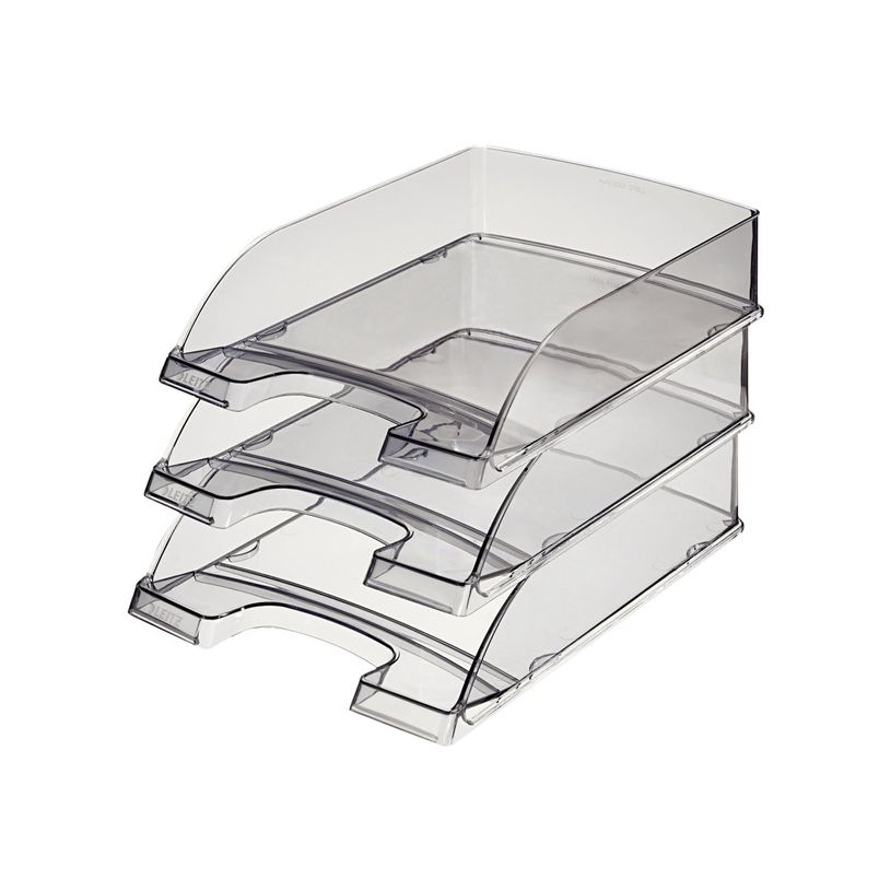 4002432310999-Leitz Plus - corbeille à courrier - pour A4 - limpide-P_300016553_2-0