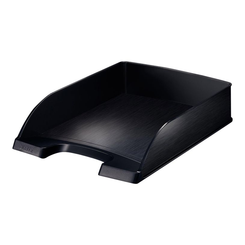 4002432107575-Leitz Style - corbeille à courrier - pour A4 - noir satin-P_300016562_1-0
