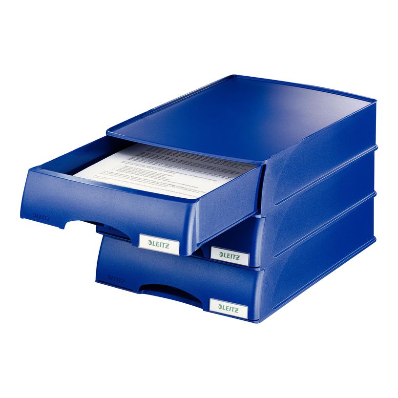 4002432393510-Leitz Plus - corbeille à courrier - pour A4 - bleu-P_300016574_2-0