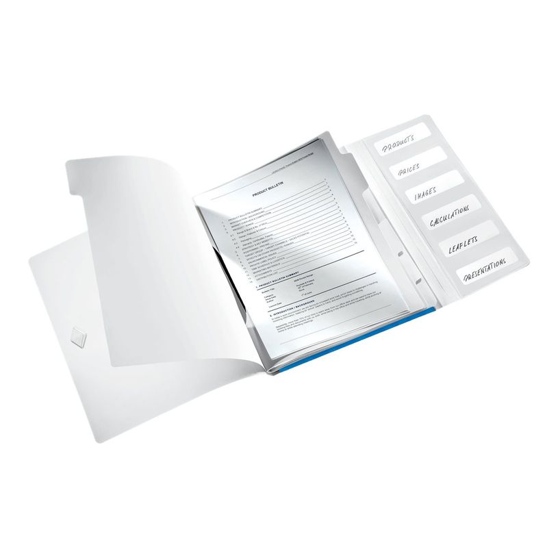 4002432106219-Leitz WOW - classeur - 6 positions - pour A4 - capacité : 200 feuilles - à onglets - ble-P_300018804_2-4