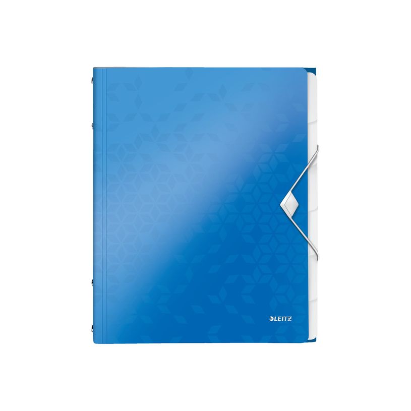 4002432106219-Leitz WOW - classeur - 6 positions - pour A4 - capacité : 200 feuilles - à onglets - ble-P_300018804_3-0