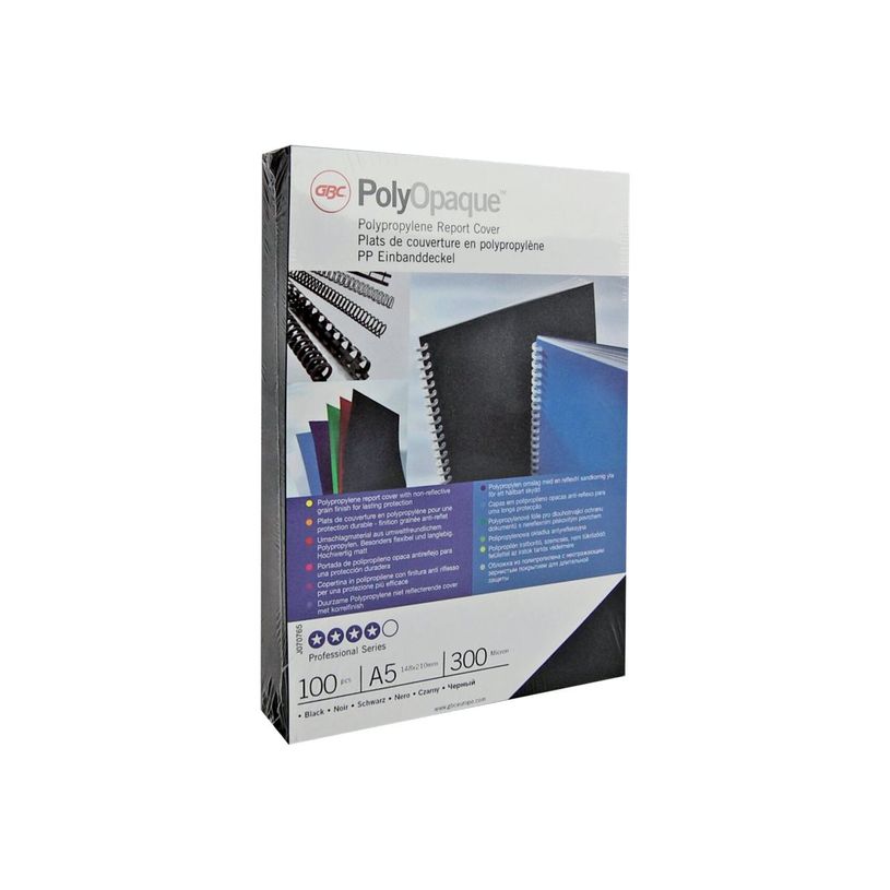 013465386831-GBC PolyOpaque - 100 couvertures à reliure A4 - 300 microns - noir-P_300020333_4-3
