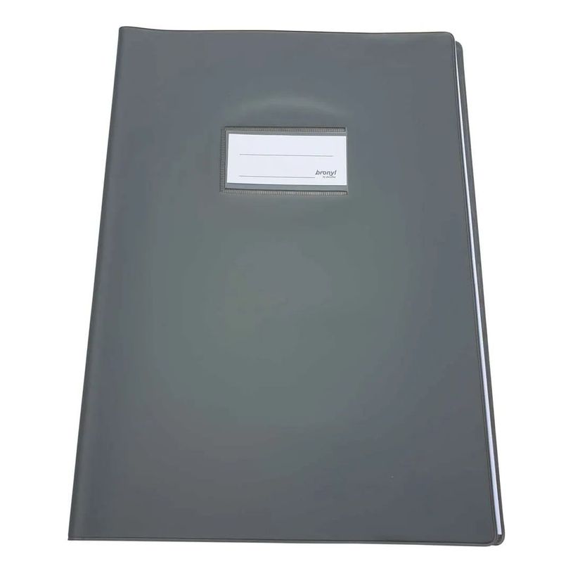 5414202042358-Bronyl - protège cahier - A4 - gris--0